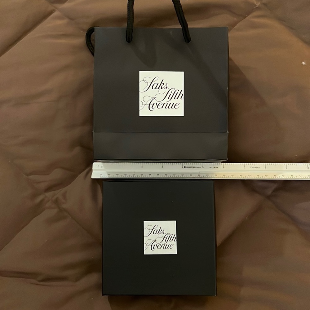 Saks Fifth Avenue Small Bag and Gift card Box